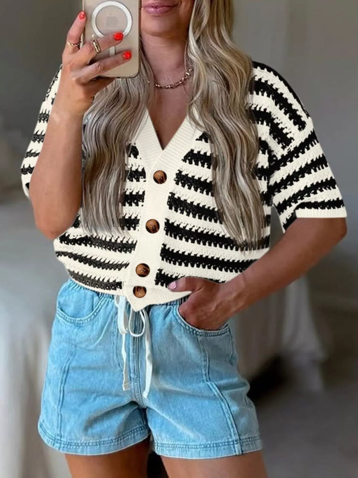 Striped Button Up Cardigan (12)