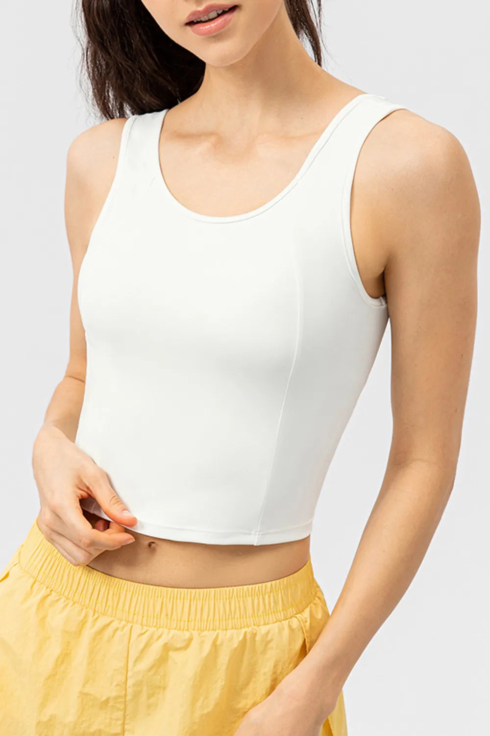 Round Neck Wide Strap Active Tank (4)