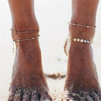 Copper Sequin Anklet photo 1