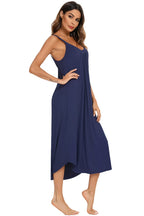 V-neck Midi Lounge Dress (17)