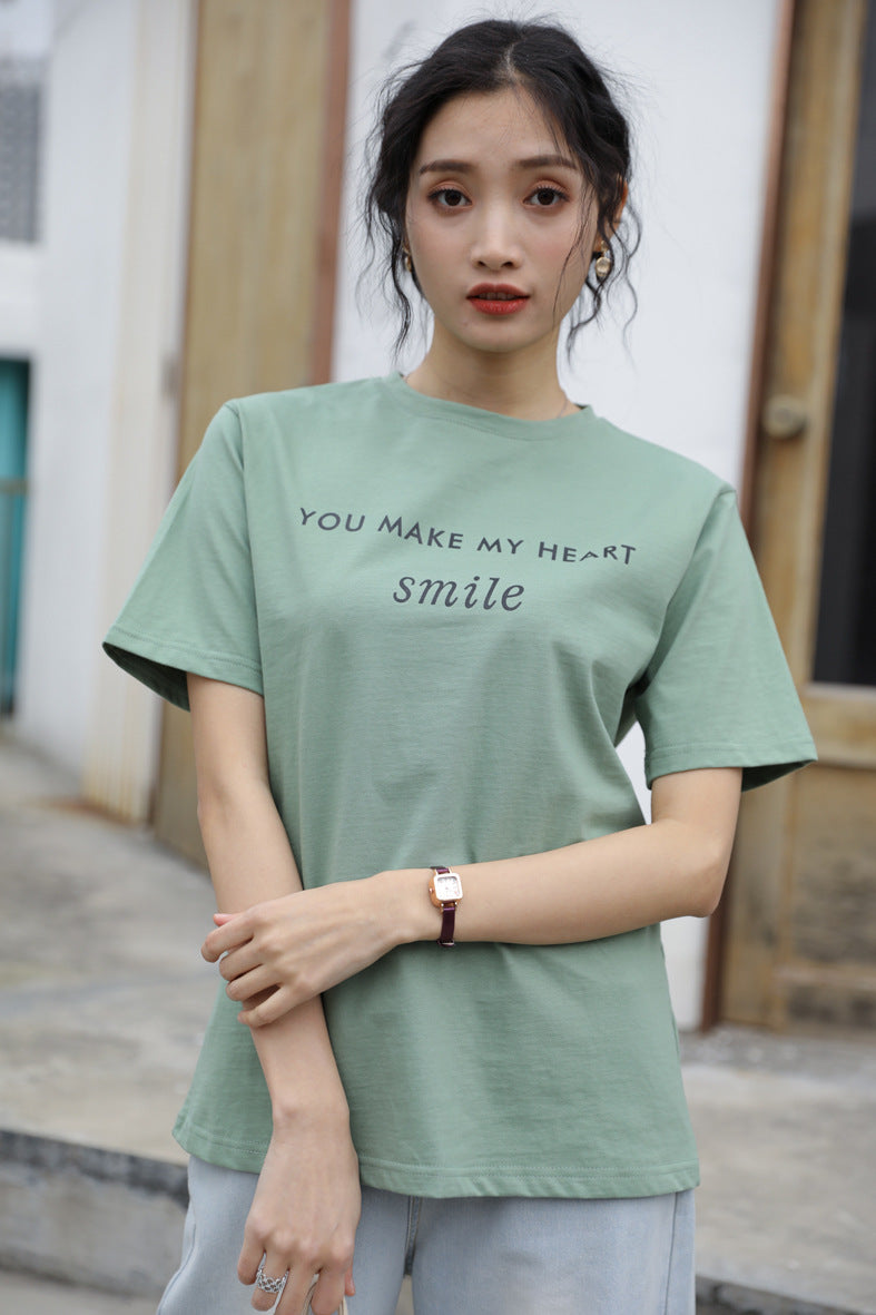 Letter Printed T-shirt White photo 7