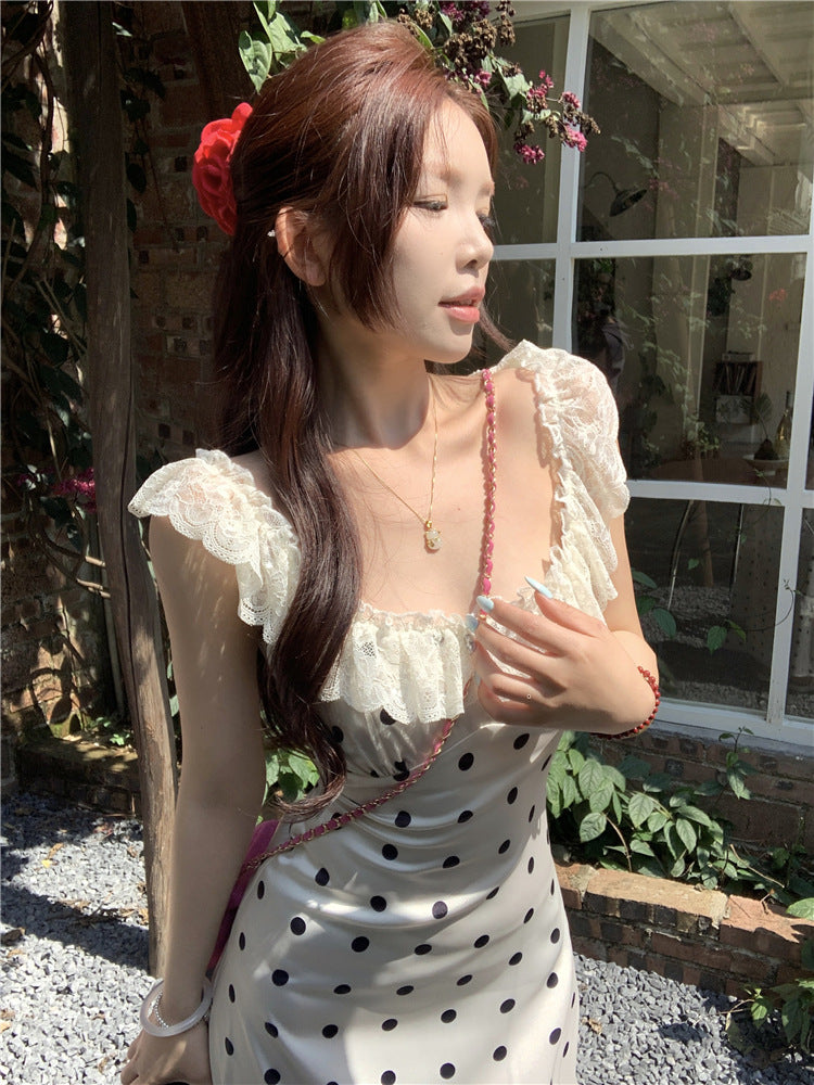 Polka Dot Brace Dress photo 6