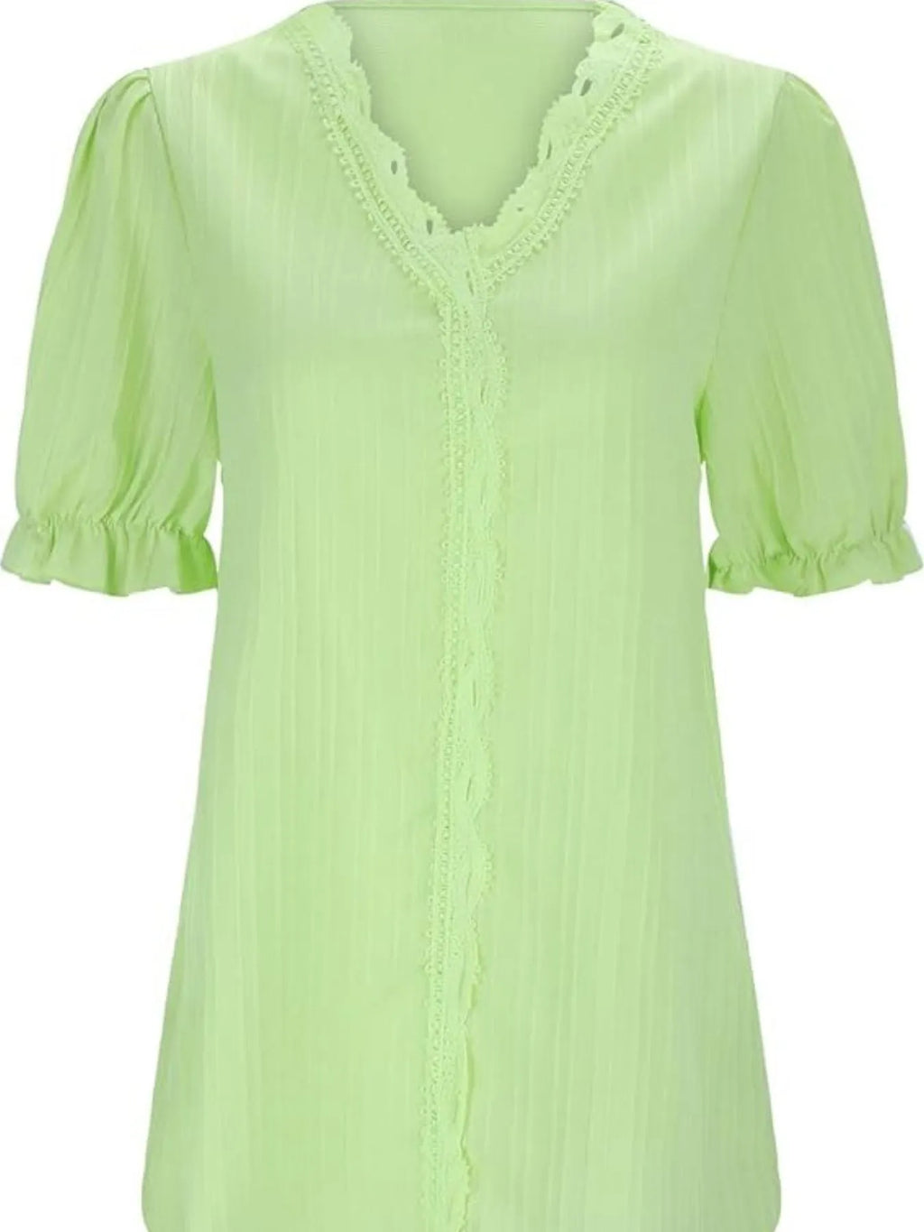 Full Size Lace Detail V-neck Blouse Plus (19)