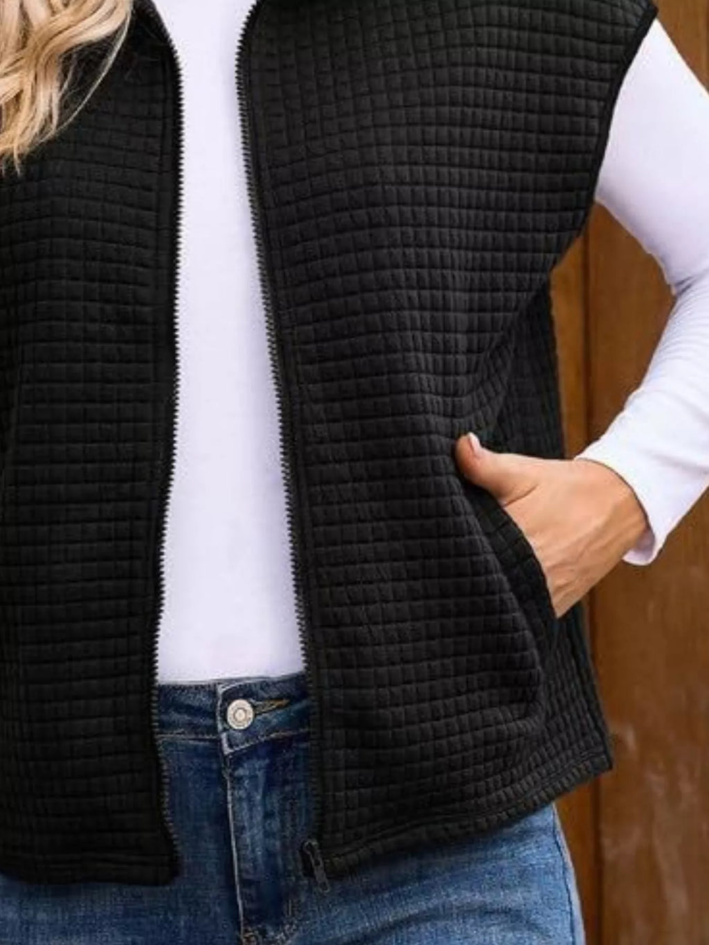 Zip-up Vest Coat (6)