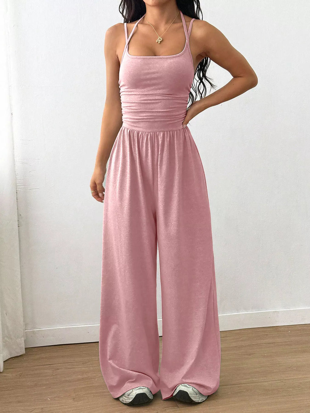 Spaghetti Strap Wide-leg Jumpsuit (19)