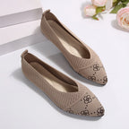 Point Toe Mesh Flat Slip-ons (4)