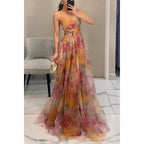 Mesh Print Slip Dress photo 2