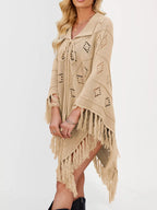 Fringe Openwork Knit Cover Up (12)