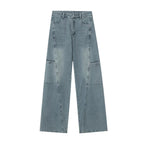 Summer Mid-waist Wide-leg Straight Jeans photo 3