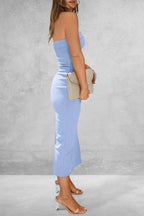 Slit Tube Midi Dress (9)