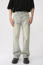 Mid Rise Jeans Pockets