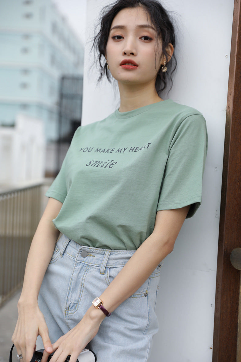 Letter Printed T-shirt White photo 3