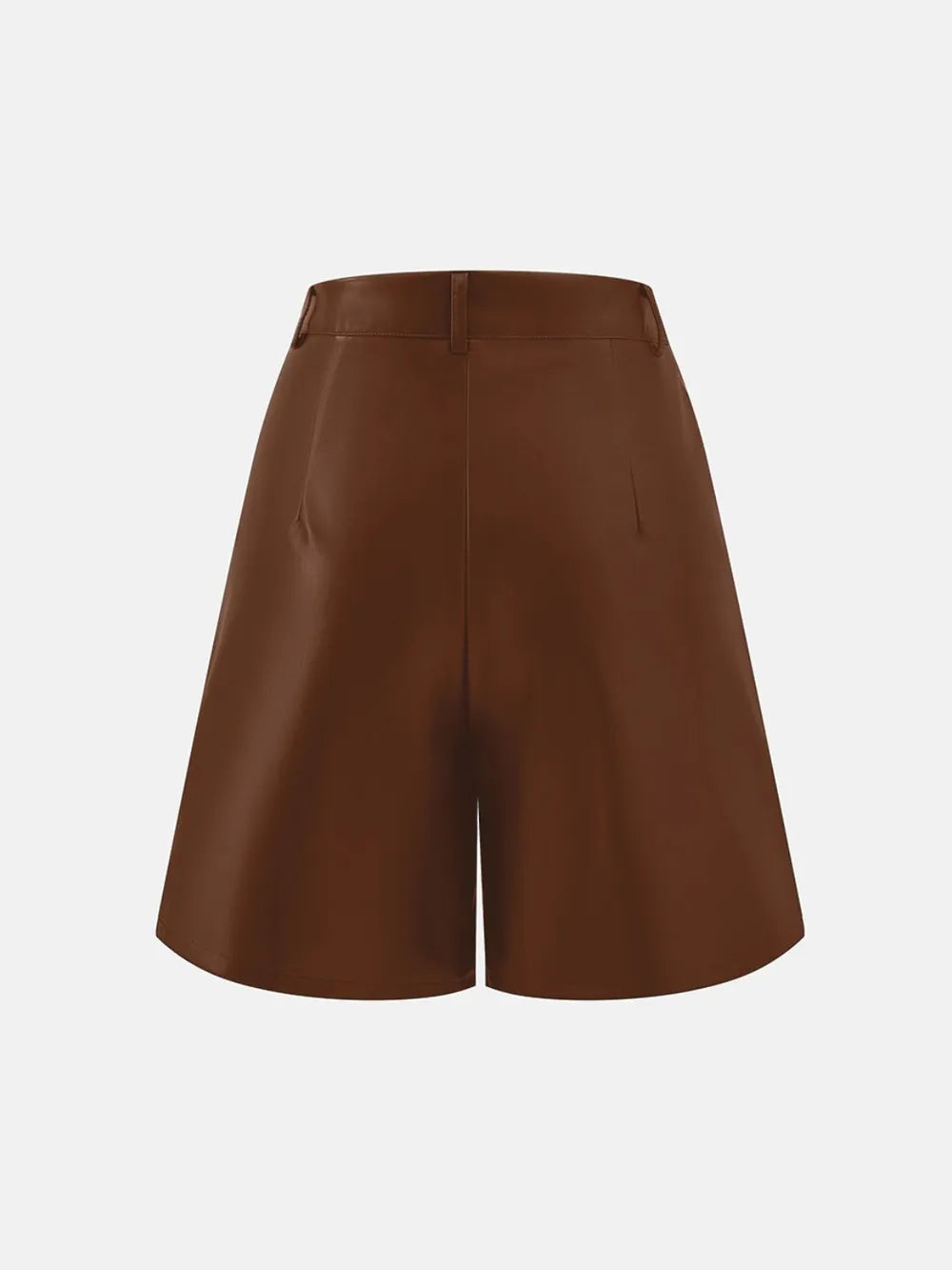 Pu Leather High Rise Shorts (8)