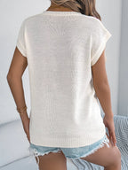 Flower Round Neck Sweater (5)