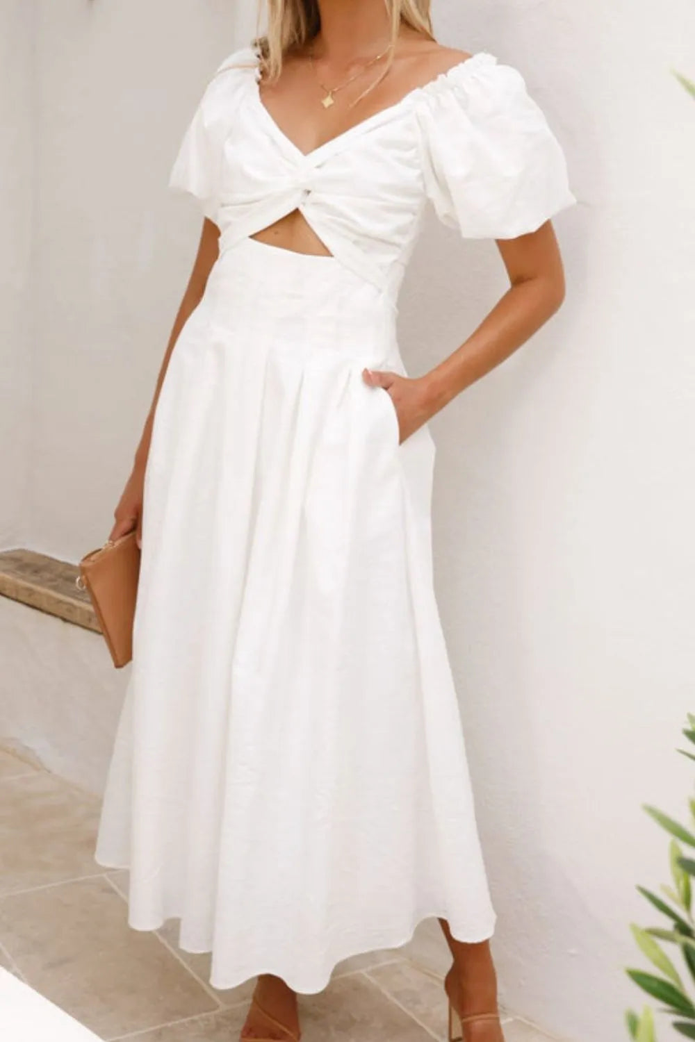 Sweetheart Neck Puff Sleeve Dress (9)