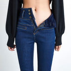 Oversized High-rise Jeans variant CJNSXZNZ01496-Blue-S|CJNSXZNZ01496-Blue-4XL|CJNSXZNZ01496-Blue-3XL|CJNSXZNZ01496-Blue-XL|CJNSXZNZ01496-Blue-M|CJNSXZNZ01496-Blue-5XL|CJNSXZNZ01496-Blue-XXL|CJNSXZNZ01496-Blue-L