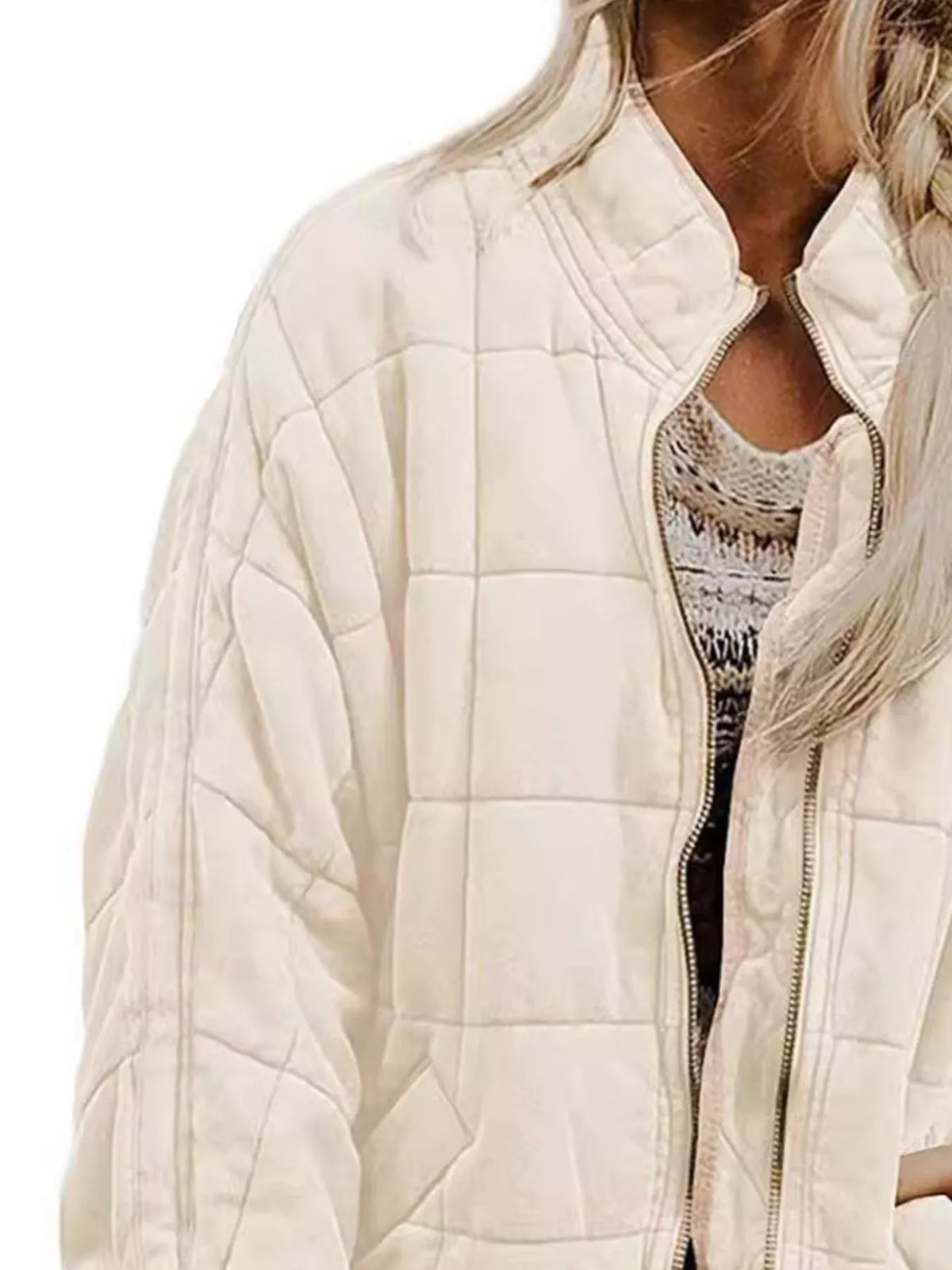 Quilted Zip Up Outerwear (20)