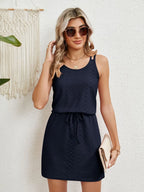 Eyelet Scoop Neck Sleeveless Dress (20)