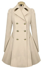 Slim Coat Trench variant CJNSWTQB00954-Apricot Color-XXL|CJNSWTQB00954-Apricot Color-M|CJNSWTQB00954-Apricot Color-S|CJNSWTQB00954-Apricot Color-XL|CJNSWTQB00954-Apricot Color-3XL|CJNSWTQB00954-Apricot Color-L