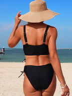Palm Tree Cutout Lace-up Swim Set (6)