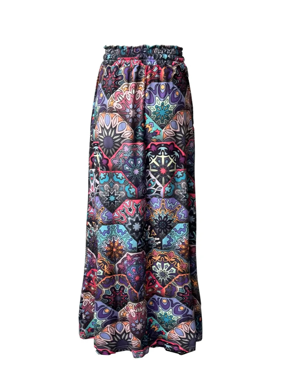 Printed Maxi Skirt Pockets (11)
