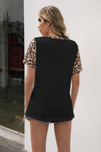 Leopard V-neck Tunic Tee (2)