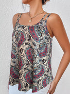 Paisley Print Round Neck Tank (5)