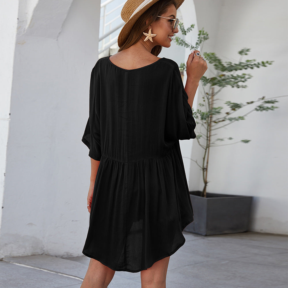 Casual V-neck Dress photo 5