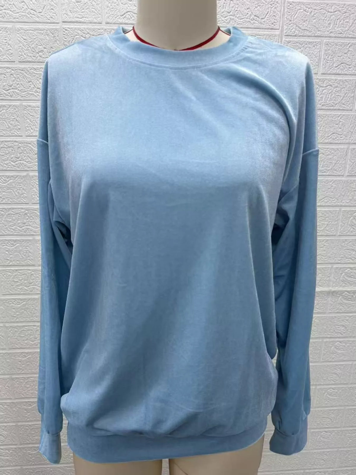 Full Size Crew Neck Drop Shoulder Sweatshirt Plus (17)