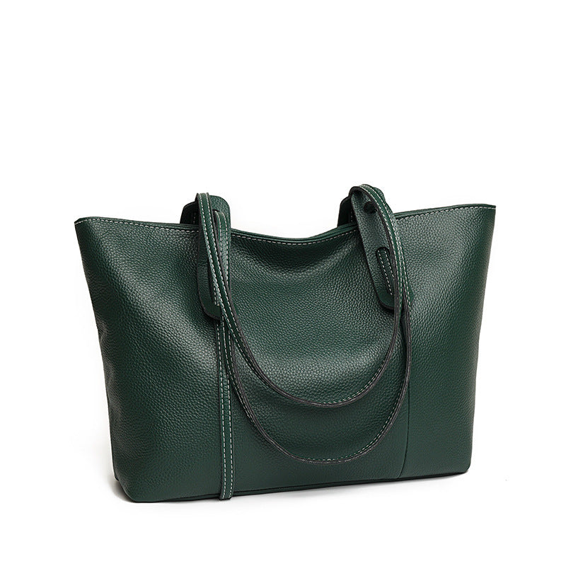 Casual Top Layer Cowhide Handbag photo 3