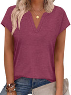 Notched Short Sleeve T-shirt (31)