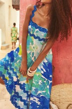 Printed Square Neck Wide Strap Dress (12)