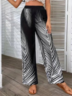 Printed Wide Leg Pants (3)