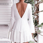 Long Sleeve Lantern Sleeve Dress photo 3