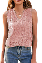 Lace V-neck Tank (8)