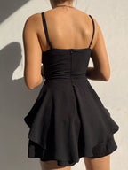Spaghetti Strap Ruffled Romper (2)