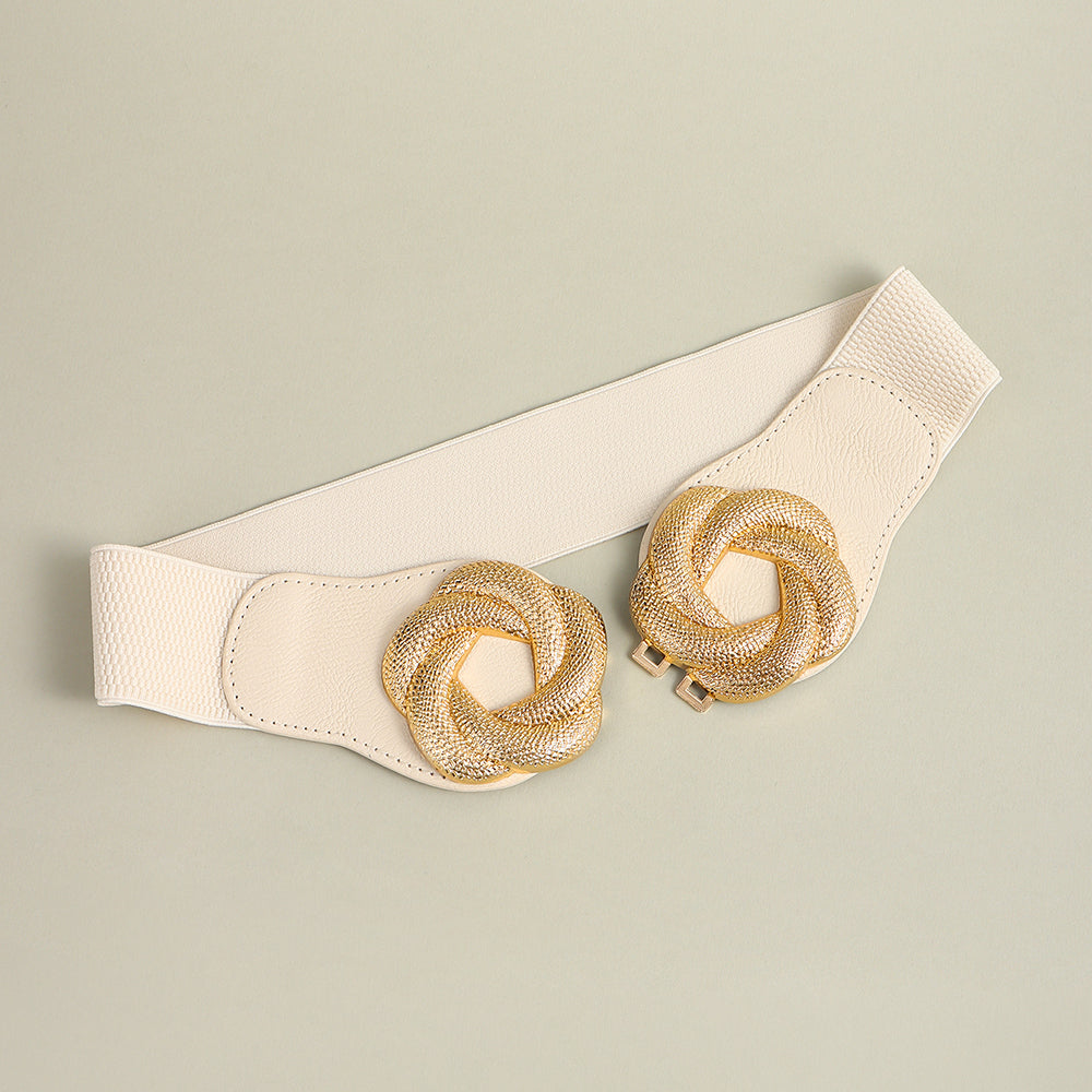 Belt Elastic Shirt Skirt Suit Jacket Flower Shaped photo 12