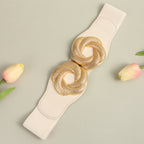 Belt Elastic Shirt Skirt Suit Jacket Flower Shaped photo 1