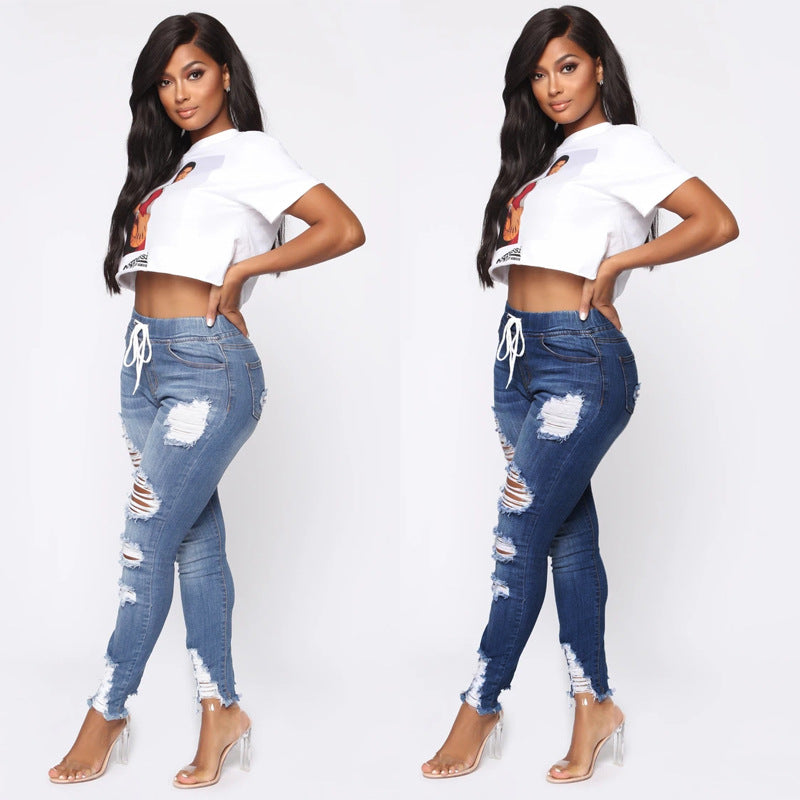 Ripped High-rise Jeans photo 4