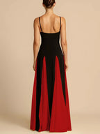 Two-tone Flowing Maxi Dress (9)