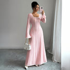 Slim-fitting Simple Long Sleeve Dress Clothing photo 3