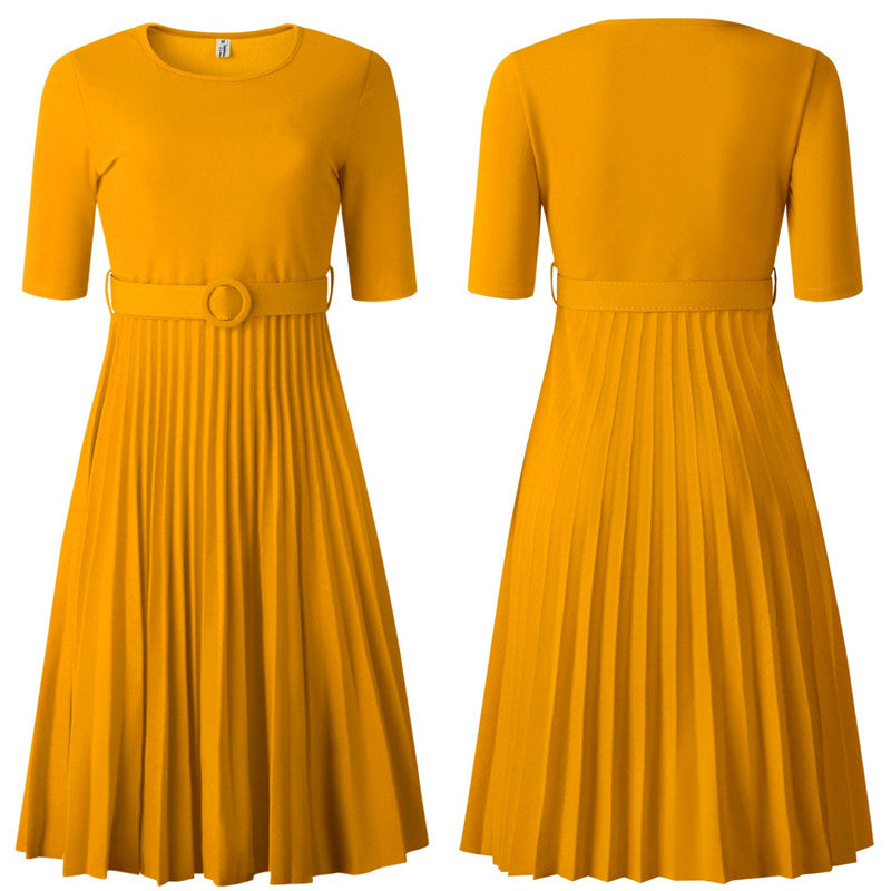High Waist Pleated Dress photo 2