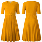 High Waist Pleated Dress photo 2