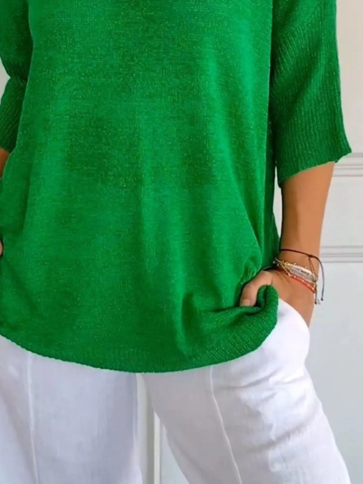 Full Size Relaxed Fit Ribbed Hem Sweater Plus (14)