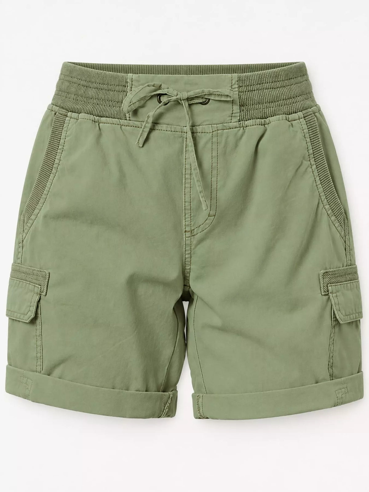 Full Size Drawstring Cargo Shorts Plus (22)