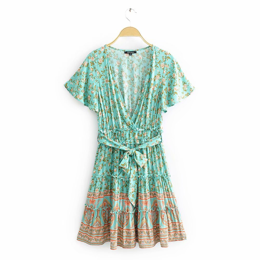 V-neck Print Dress photo 1