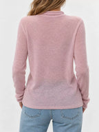 Sheer Turtleneck Knit Top (11)