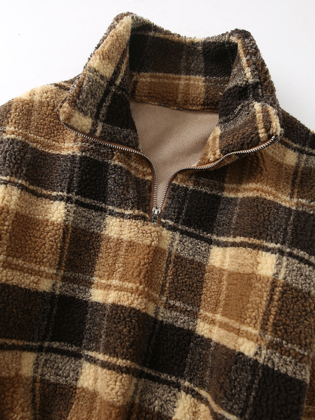 Checked Lamb Wool Sweater photo 4