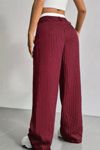High-waisted Pinstripe Wide-leg Pants (6)