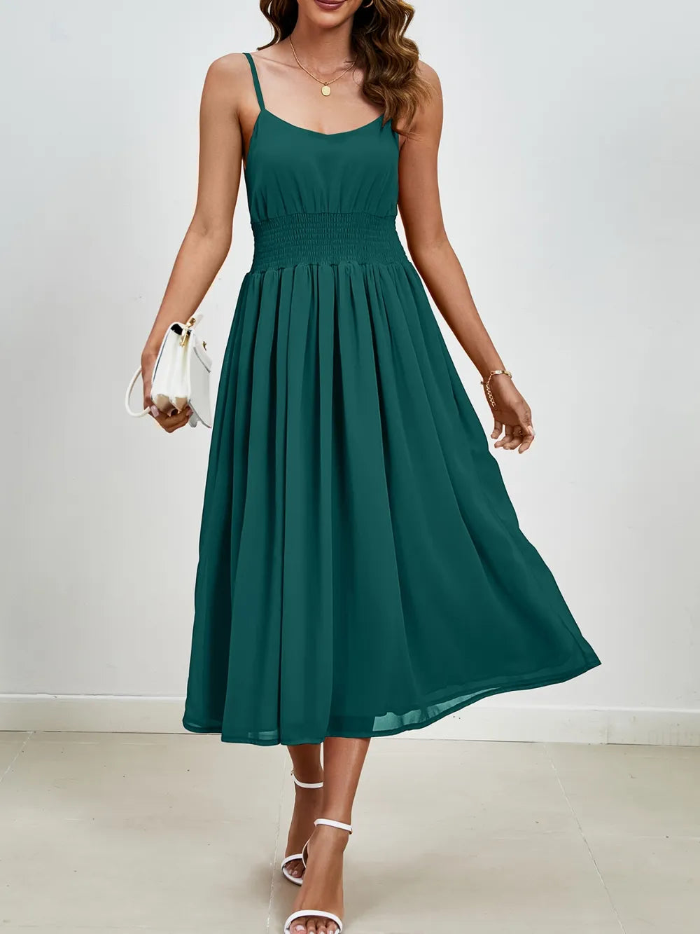 Scoop Neck Midi Cami Dress (16)